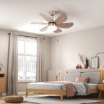 Mounting Reversible Ceiling Fan With Light Pull-chain Switch | One Size | Brown