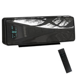 2000w Ceramic Electric Heater With Fan, Wall Heater | Black