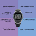 Talking Digital Watch - Large Display And 4 Alarms