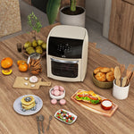 12l Air Fryer Oven With 8 Preset Modes 1800w | One Size | Cream