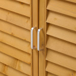 Outdoor Solid Wood Storage Cabinet Garden Tool Shed