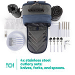 4-person Picnic Backpack Set