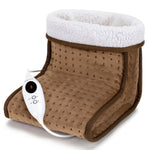 Electric Foot Warmer - Soft And Breathable Heating Pad - Heat Therapy | One Size | Brown
