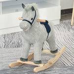 Children's Rocking Horse Ride-on Sound Wood Base Handlebars 36-72 Months