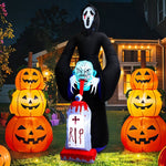 8.9ft Halloween Inflatable Grim Reaper With Built-in Lights