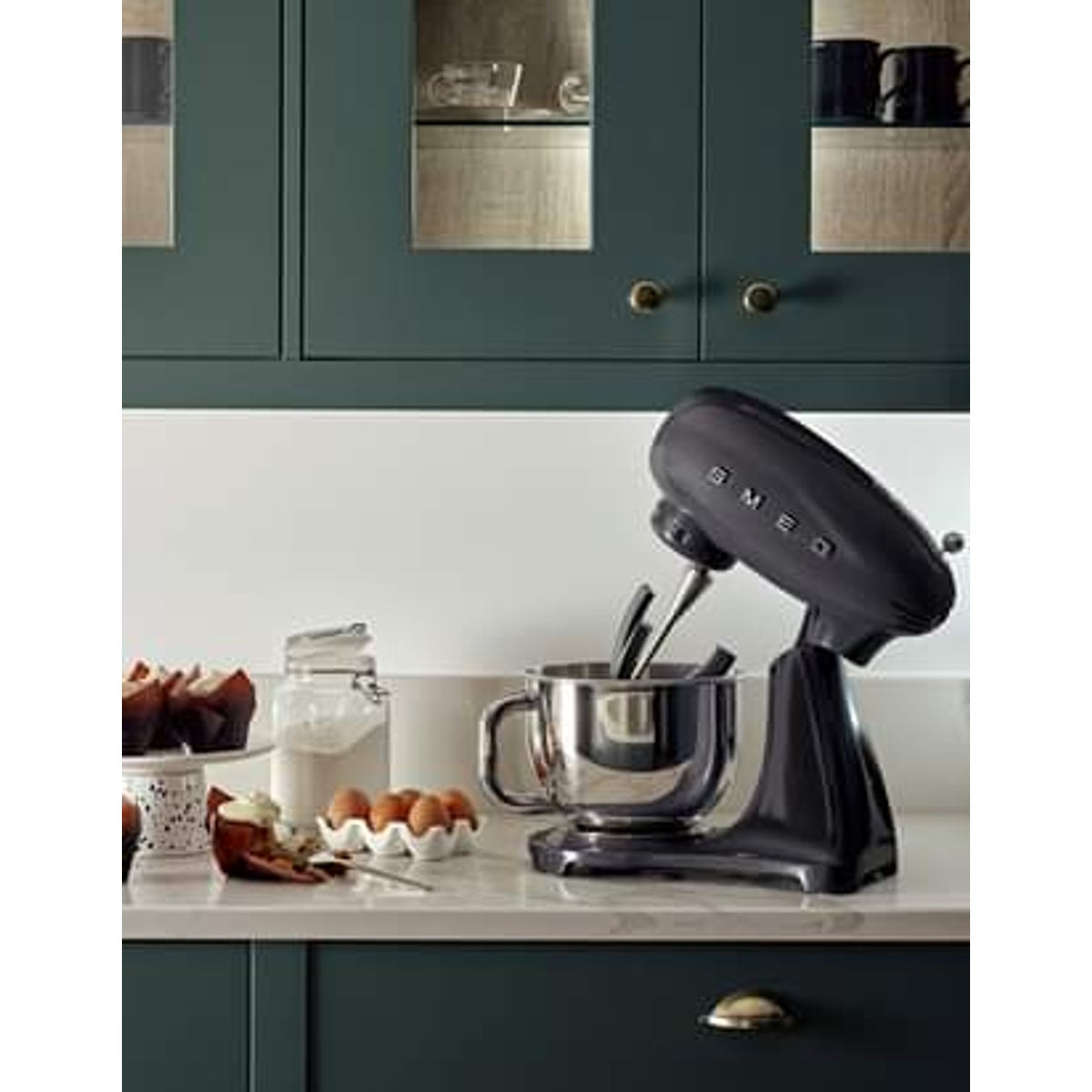 Smf03 50's Retro Style Stand Mixer | Black