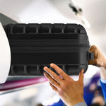40x20x25cm Cabin Carry-on Suitcase - Lightweight, Durable, 4-wheel Luggage - 100+ Airlines Approved | Cabin | Black