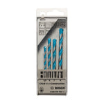 Multi Construction Drill Bit Set (4 Pieces) | One Size | Silver