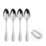 Cutlery Sets Stainless Steel 18/8 Forks Spoons Catering Bead | Set of 12 | Silver