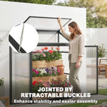 Polycarbonate Greenhouse With Door, Aluminium Walk-in Greenhouse