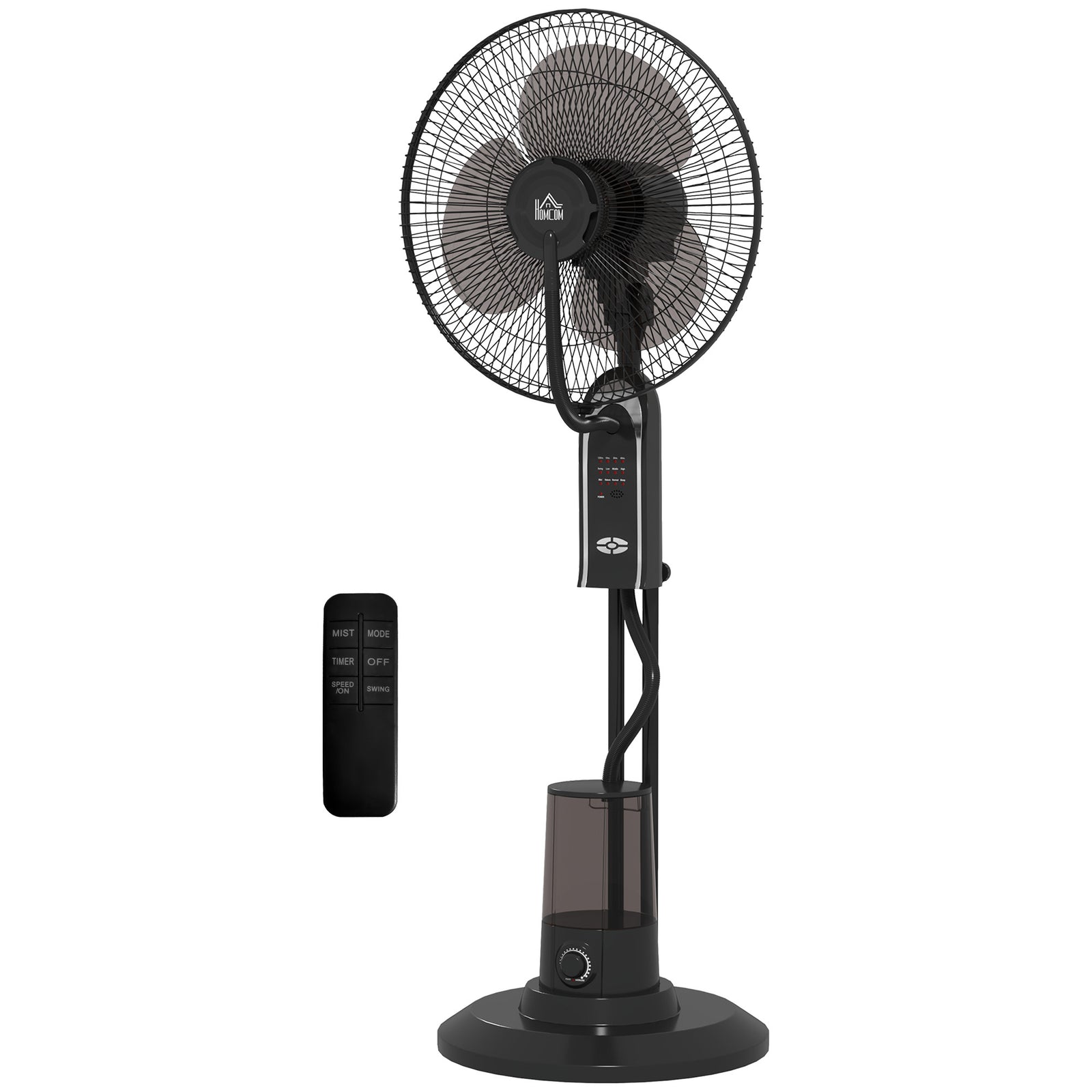 Spray Misting Fan, Pedestal Fan W/ Oscillation, 120 Cm, Remote