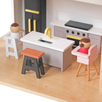Modern Villa Kids 3 Storey Doll House With Furniture Accessories Mansion Playset