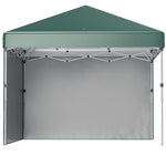 3x3 (m) Pop Up Gazebo Party Tent W/ 2 Sidewalls, Weight Bags | Green