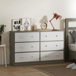 Chest Of Drawers, 6 Drawer Dresser For Bedroom | White