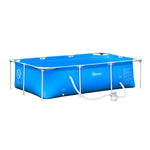 Steel Frame Pool With Filter Pump, Reinforced Sidewalls | Sky Blue