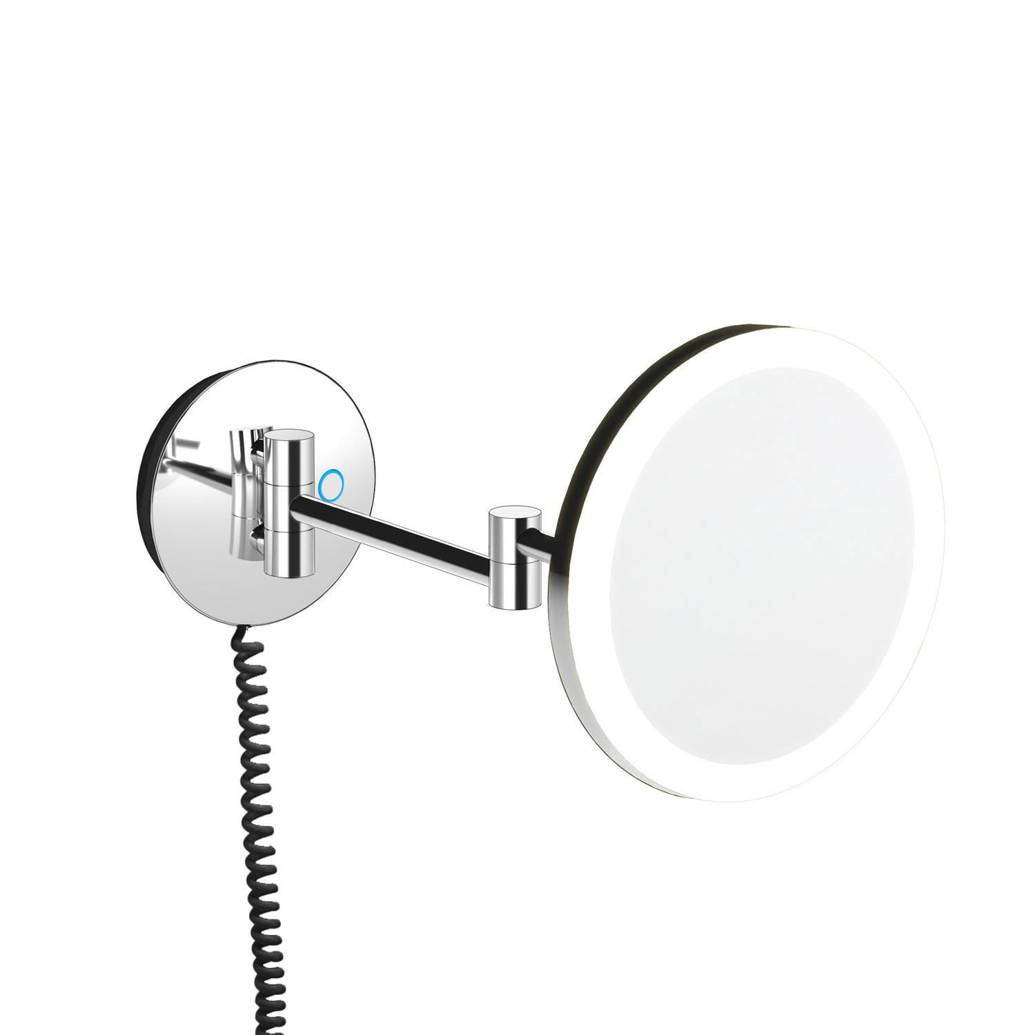 Mirror, Wall Mounted, X5, Adjustable Led , Chrome, Architect Collection