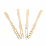 Eco Connection Pack Of 50 Disposable Natural Bamboo Skewer Forks