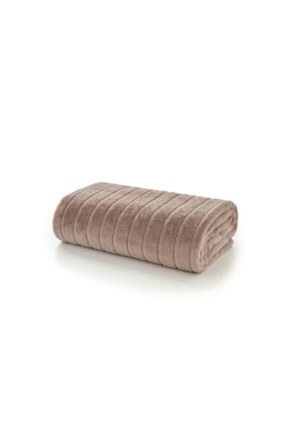 Hockley Large Soft Throw – Quilted 150x200cm Warm Modern Blanket | 150cm x 200cm | Fawn