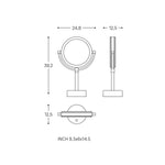 Magnifying Mirror X1/x5 Swivel Led Light Matt Black Architect Collection