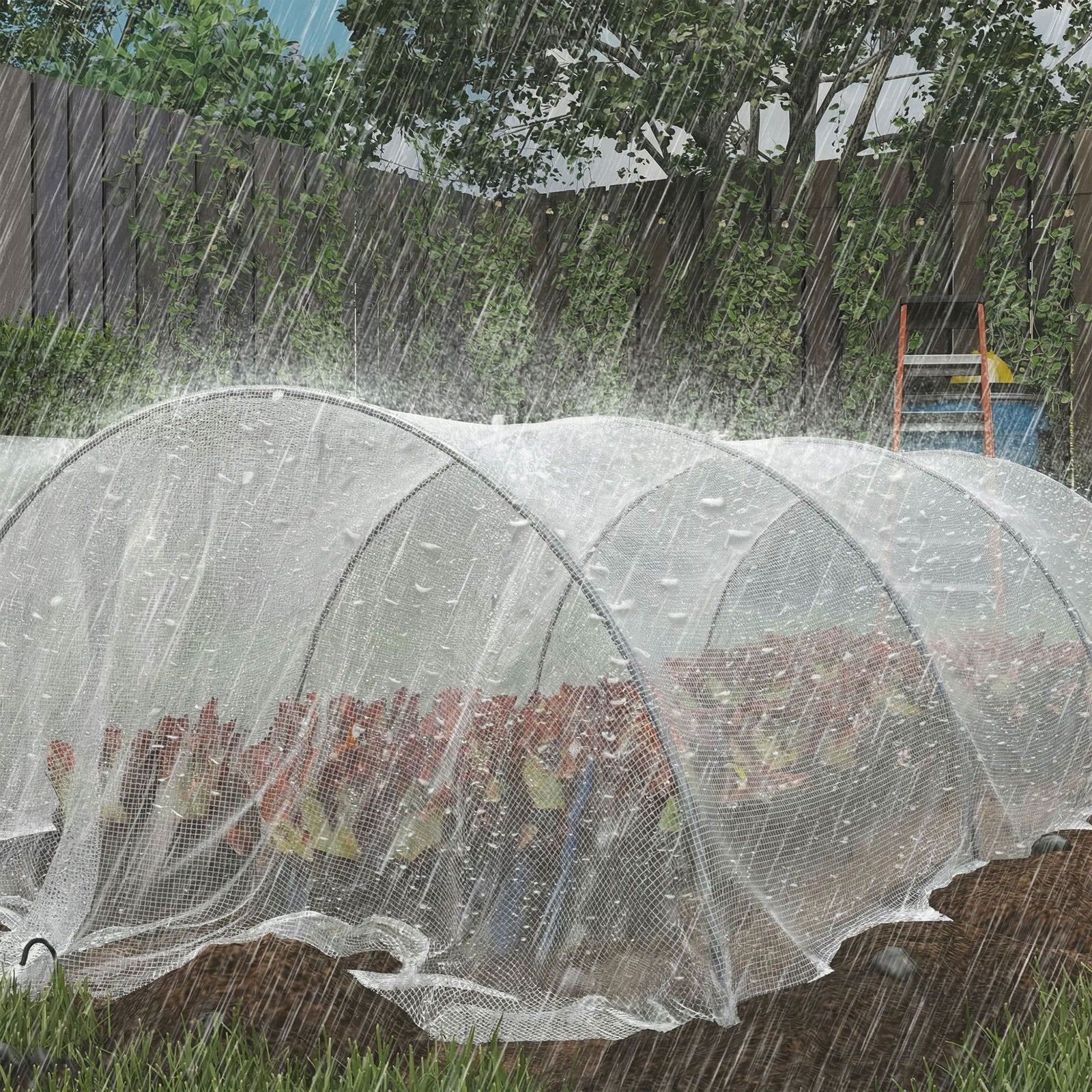 Waterproof Tarpaulin, 140gsm Tear-resistant Pe Tarp | M | White