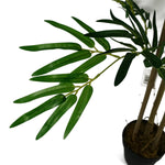 Leaf 120cm (4ft) Artificial Bamboo Plants Trees - Natural Green