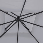 3x3m Gazebo Top Cover Double Tier Canopy Replacement | Light Slate Gray