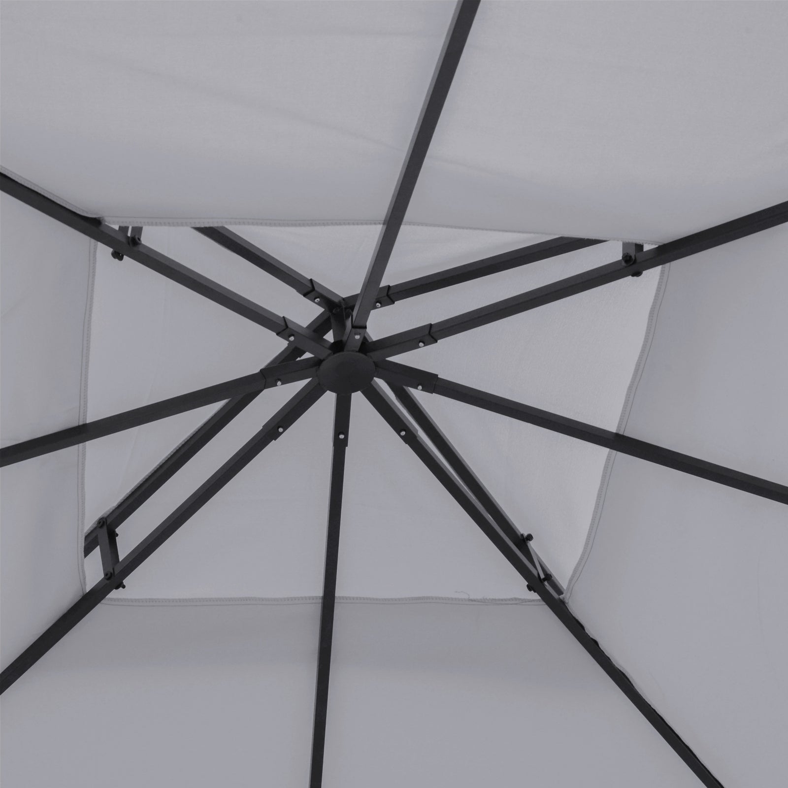 3x3m Gazebo Top Cover Double Tier Canopy Replacement | Light Slate Gray