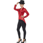 Sequin Tailcoat Jacket, Ladies | Medium | Red