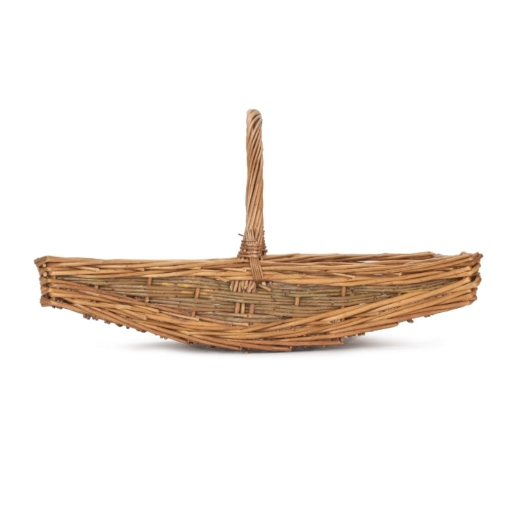 Wicker Full Unpeeled Garden Trugs | Large | Brown