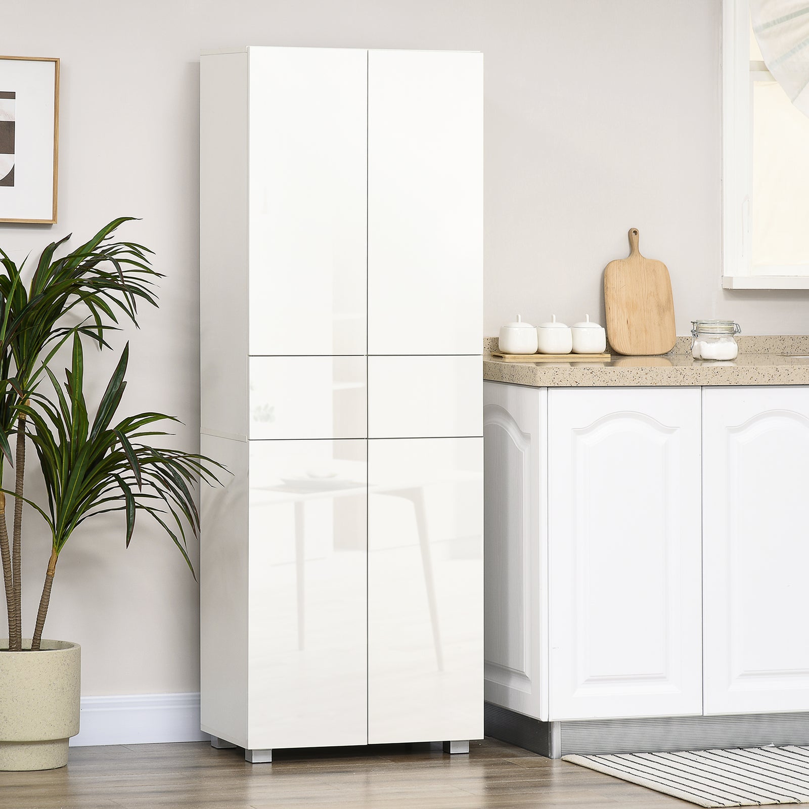4 Door Kitchen Cupboard With Shelves