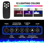 Recessed Electric Fireplace Tv Stand With Closed Storage