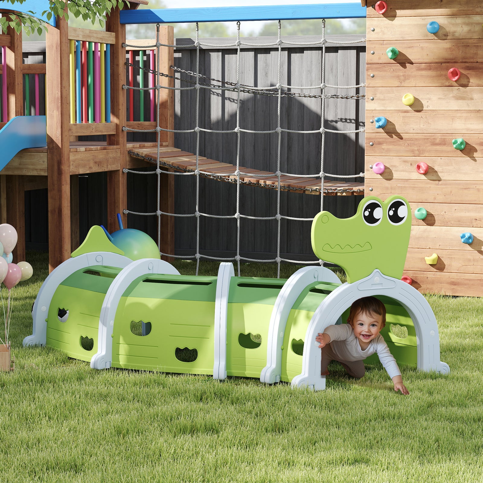 Kids Play Tunnel For Crawl And Climb, Toddler Tunnel For 3-6 Years Old
