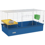Small Animal Cage, Rabbit Guinea Pig Hutch, Pet Playhouse | Blue