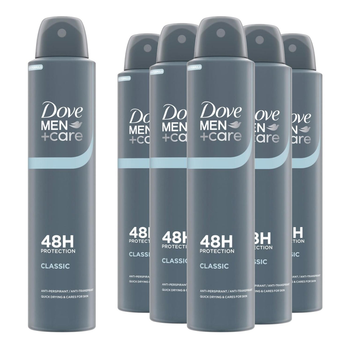 Anti-perspirant Deodorant Classic, 48h Sweat Protection 6x200ml