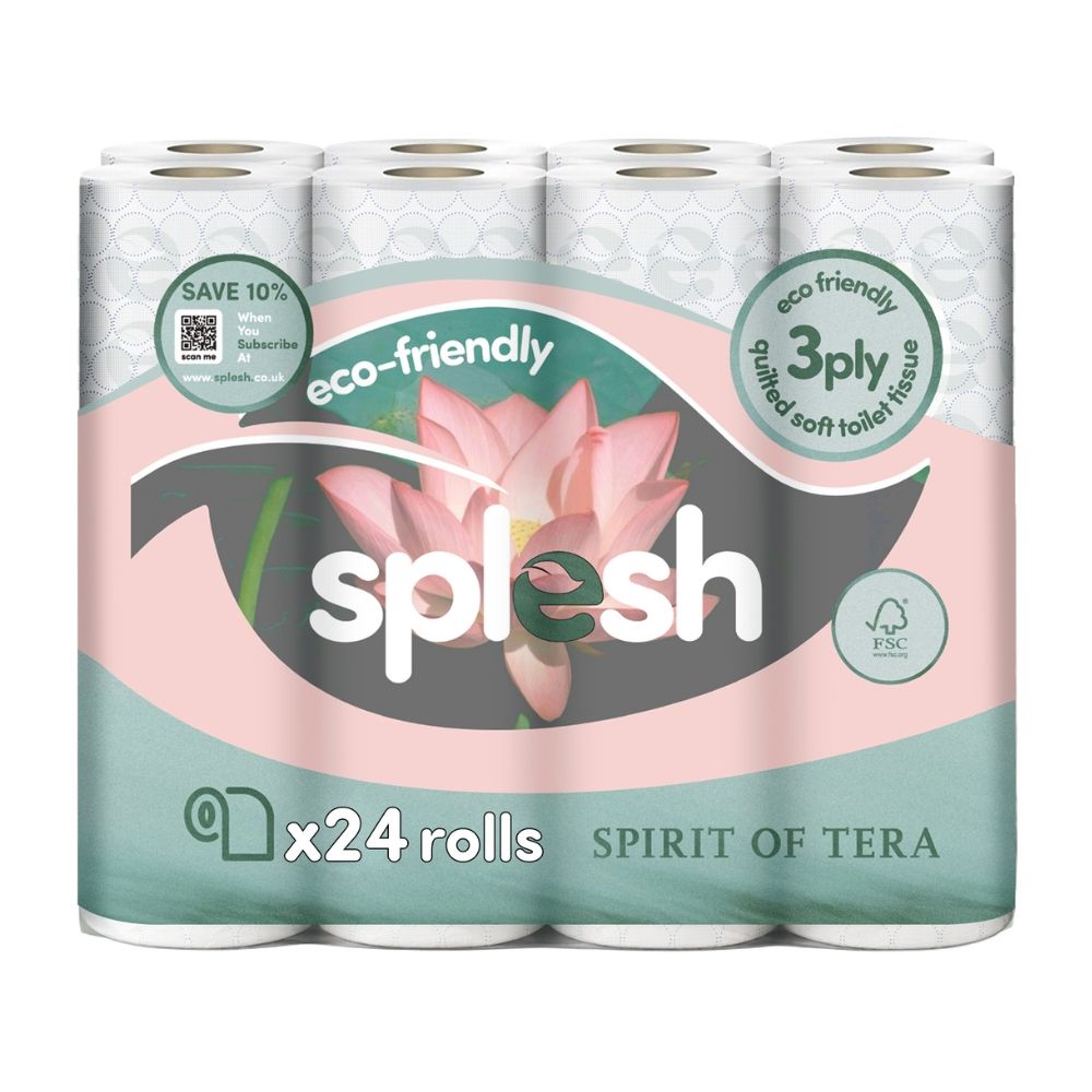 Toilet Roll, Spirits Of Tera – Quilted Soft 3-ply Tissue | 24 Rolls | White