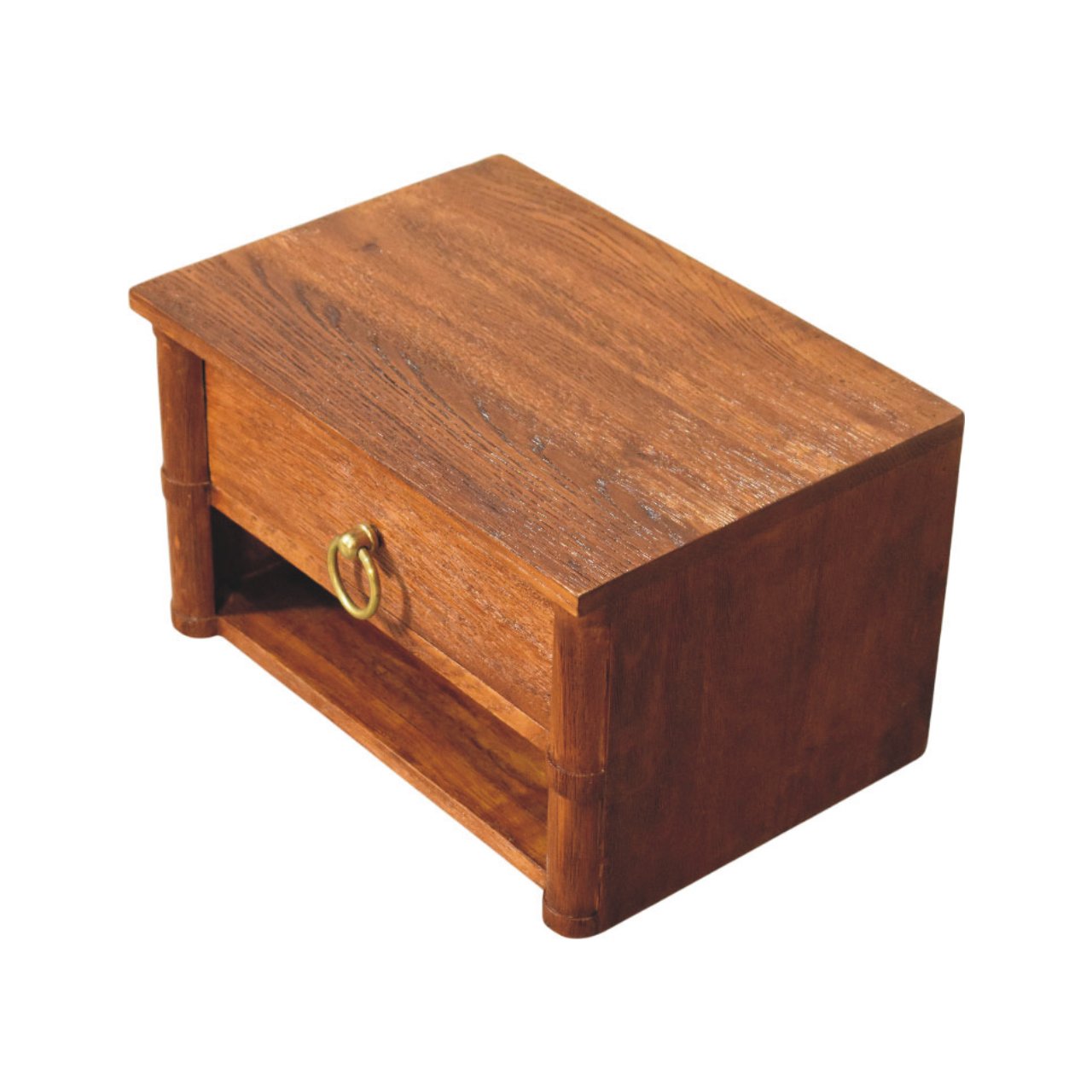 Artisan Furniture Solid Wood Box Frame Wall Nightstand