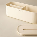 Bathroom Organiser Storage Box Freestanding Alife Collection | Light Grey