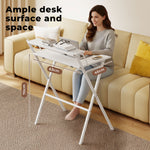Levede Foldable Computer Desk Office Study Workstation With Monitor Shelf