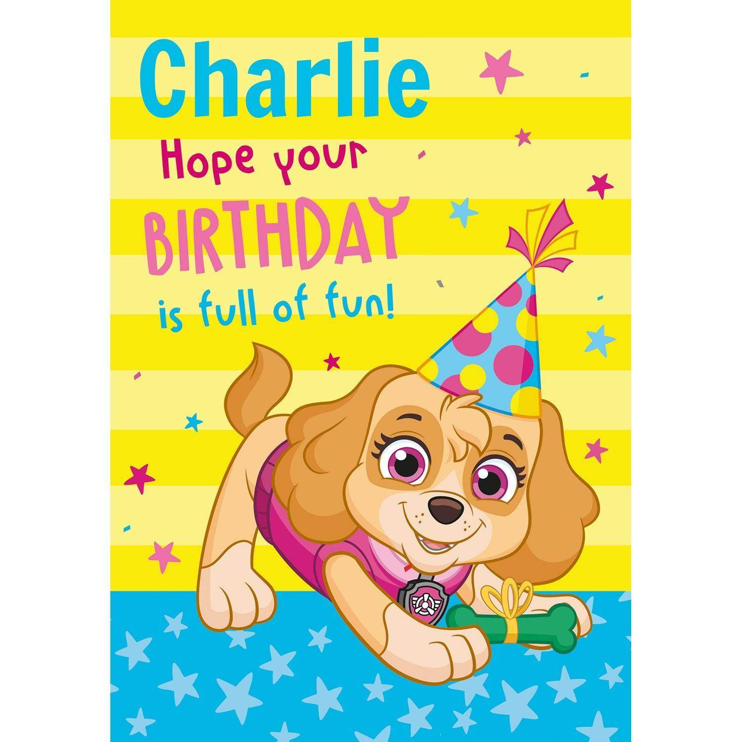 Personalised Skye Birthday Card Official Product