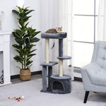 Cat Multi-activity Tree Tower W/ Perch House Scratching Post Play Ball