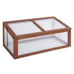 Wooden Cold Frame Greenhouse 100x65x40cm | Brown