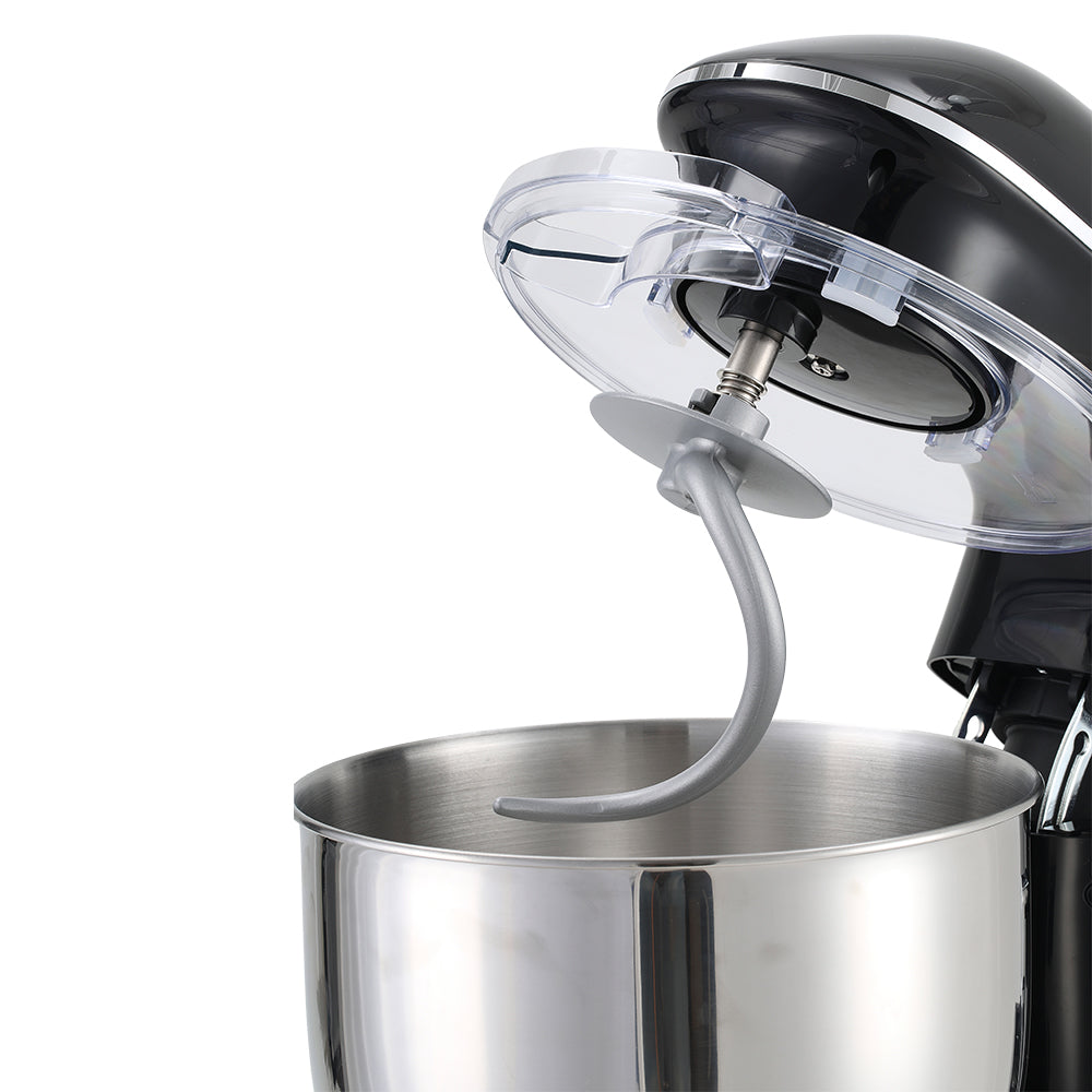 1400w 7l Household Stand Mixer With Stainless Steel Bowl And Splash Guard – Includes Whisk, Beater & Dough Hook