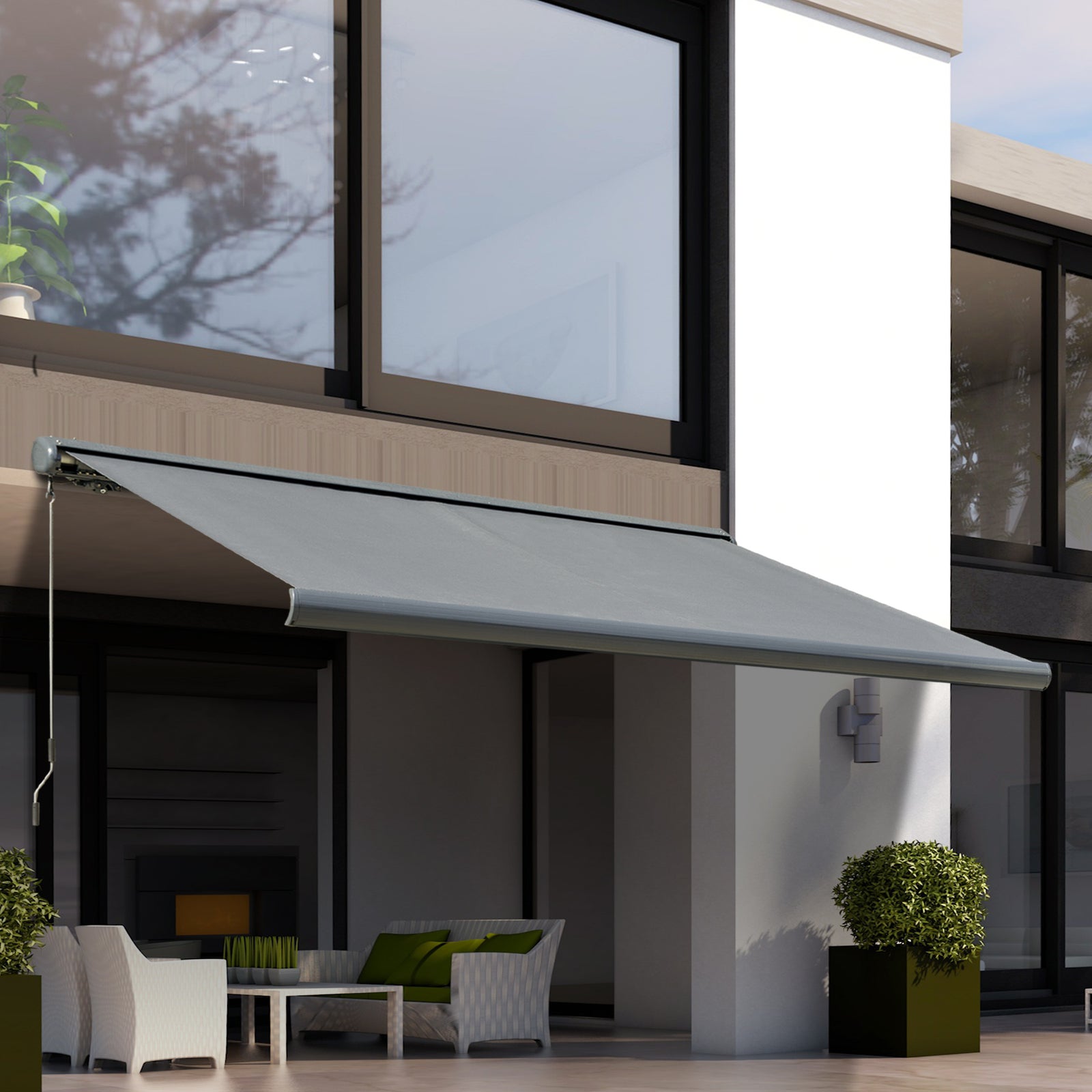 Led Full Cassette Awning, Electric/manual