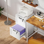 HOMCOM 2-drawer File Cabinet, Lockable Filing Cabinet For A4 Letter