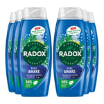 Body Wash & Shampoo 2in1 Feel Awake Men With Fennel & Sea Minerals 450ml, 6pk | 6 | Blue