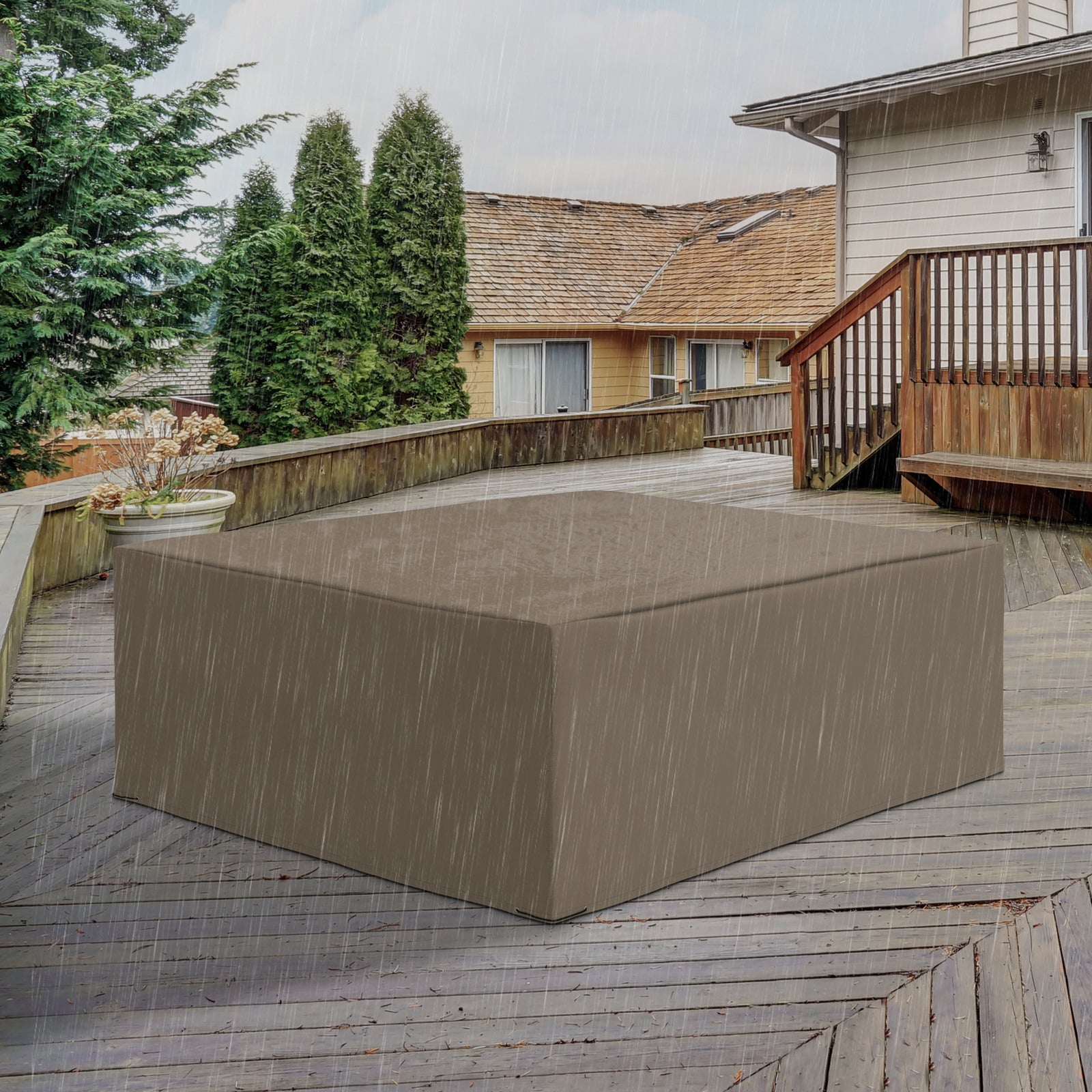 275x205cm Outdoor Furniture Protective Cover Water Uv | Beige