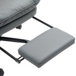 Executive Office Chair, Pu Leather Desk Chair With Armrests | One Size | Gray