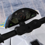 Kids Ride-on Police Bike 3-wheel Vehicle W/ Music Lights 18-36 Mths | Blue