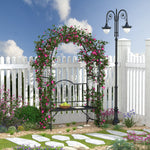 Garden Arch Bench Patio Trellis Arbor