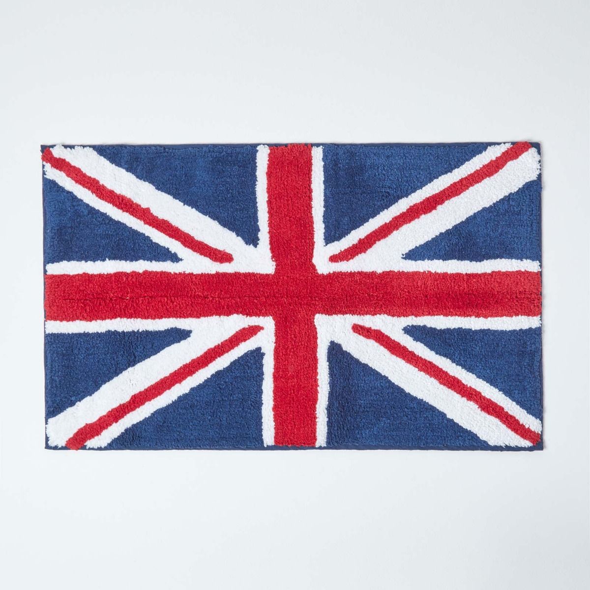 Union Jack Flag Cotton Bath Mat
